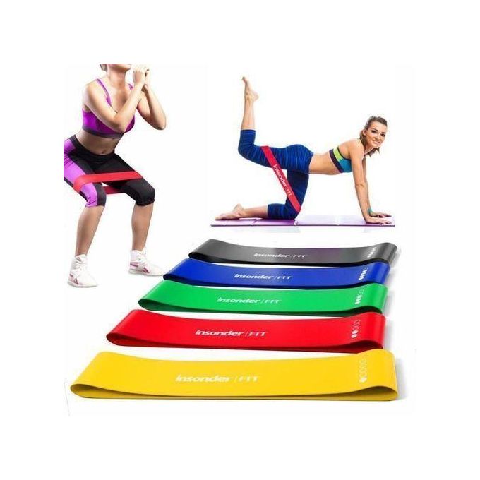 7500f  5 Bandes de Résistance Élastique Latex pour Salle de sport - Gym et Exercice a la maison781963244