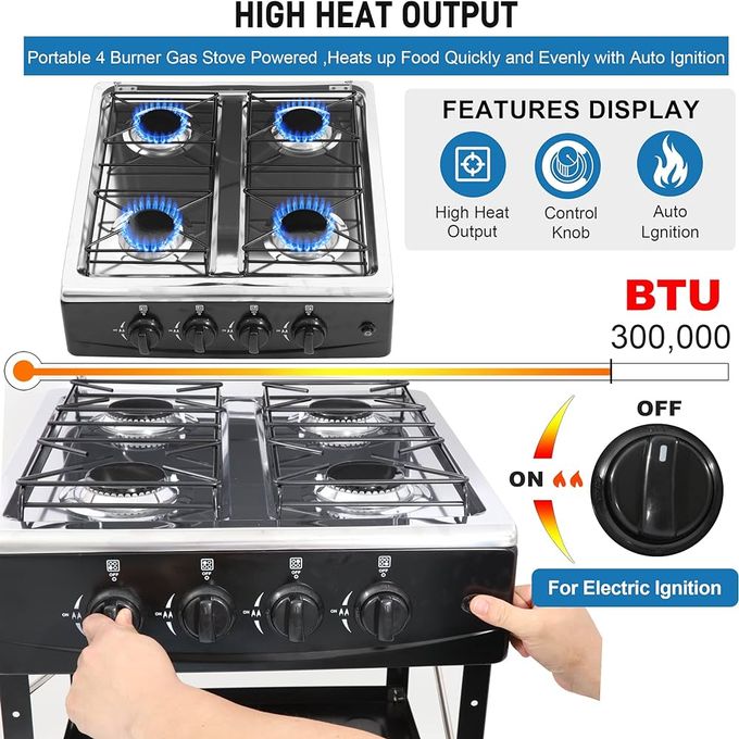 38.000f Cuisiniére à gaz 4 Feux avec deux etagéres781963244