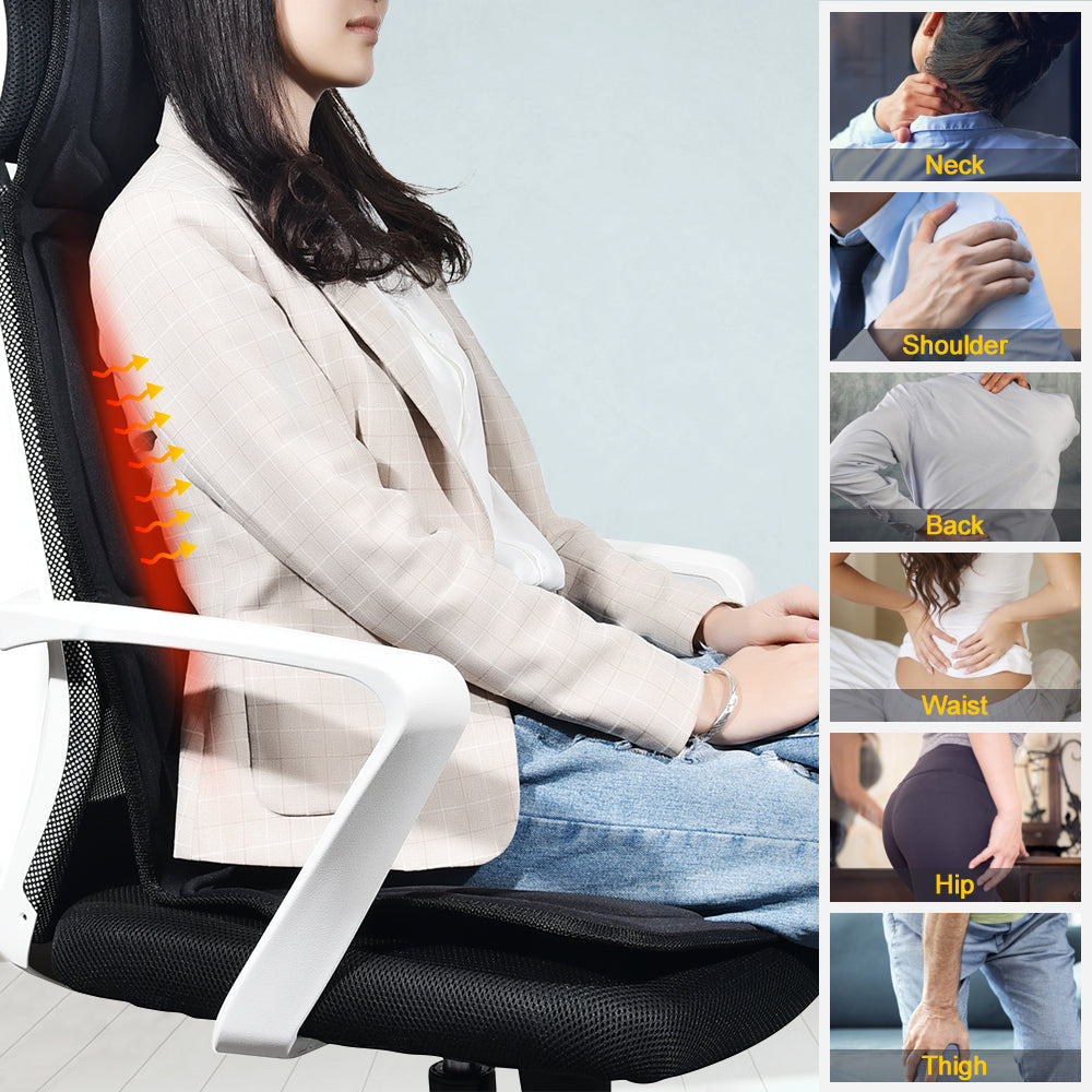 20.000f Coussin de Massage Vibrant Chauffant – Pour Siège Auto, Bureau ou Maison  781963244