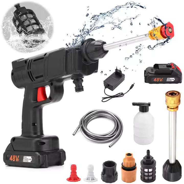 25.000fPistolet à eau de lavage de voiture électrique sans fil portable haute pression  781963244
