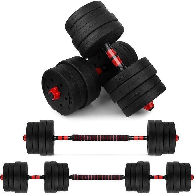 50.000F Haltères 30kg, Kit d'Haltères Musculation Réglable pour Entraînement Musculaire Haltérophilie, Haltères avec Barre d'extension 781963244