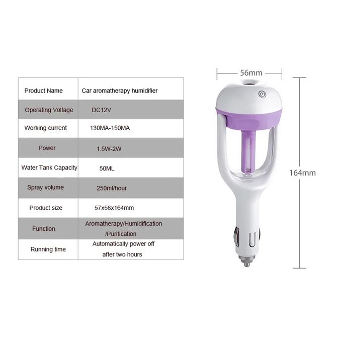 8.000F Humidificateur de vapeur avec chargeur usb pour véhicules781963244