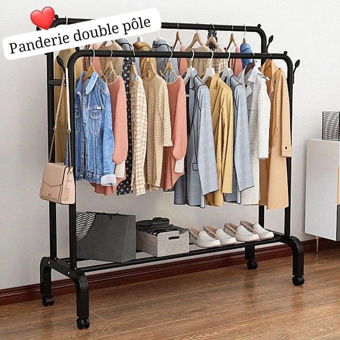 15.000f Penderie à vêtements en métal robuste avec étagères de rangement781963244