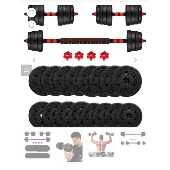Haltères 40kg musculation Réglable.781963244