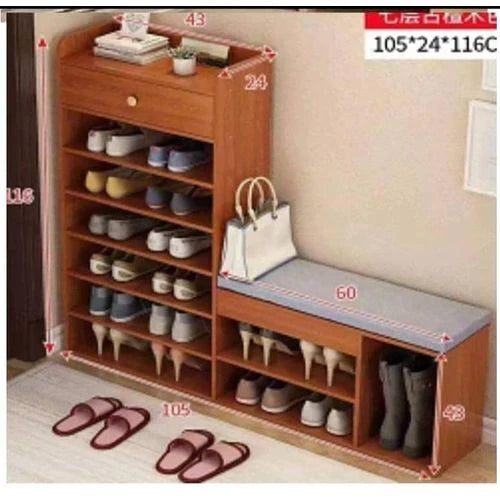29000fcfa Meuble rangement chaussures avec pouffe