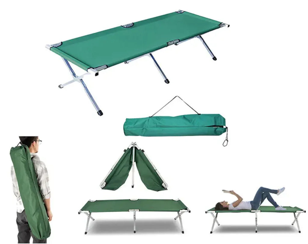 24.000F Lit de camp pliable en aluminium - 190x65x42cm 781963244