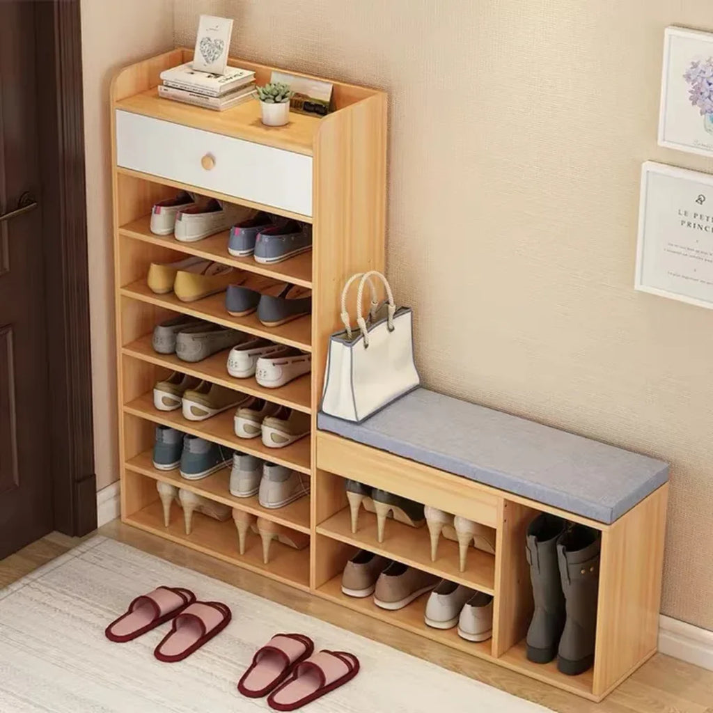 29000fcfa Meuble rangement chaussures avec pouffe