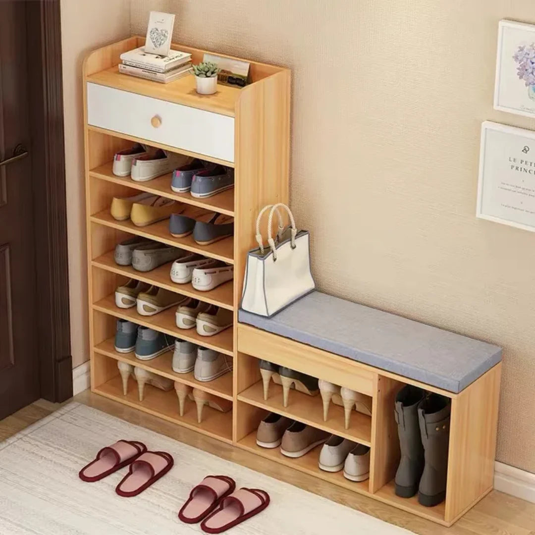 29000fcfa Meuble rangement chaussures avec pouffe
